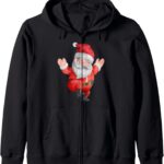 Pigiama Natale Santa Acquerello Unisex Adulti Felpa-0