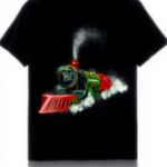 Buon Natale Treno Acquerello Maglietta Uomo Donna Bambini