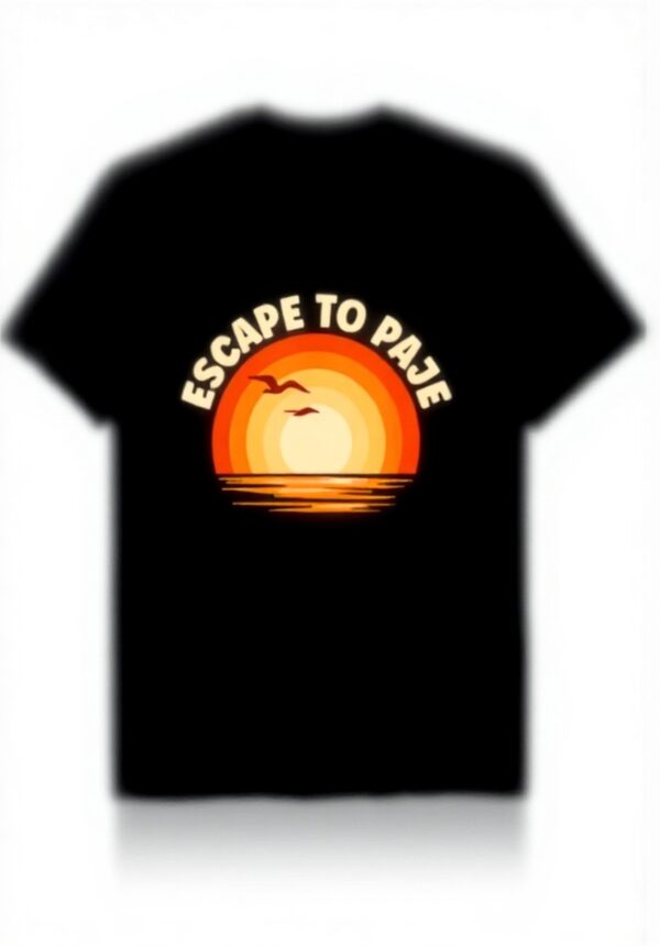 Fuggo a Paje Maglietta Uomo Vacanze Tanzania Design Oceano