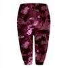 Leggings Capri donna vita alta tasca ritagliata yoga bianchi