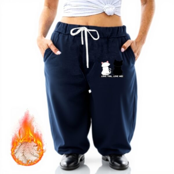 Leggings donna termici pile elastico setoso Warm Trousers