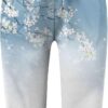 Pantaloni donna elasticizzati vita alta capri yoga casual-1