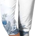 Pantaloni donna elasticizzati vita alta gamba larga comodi-0