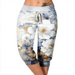 Pantaloni donna elasticizzati gamba larga vita alta Generic