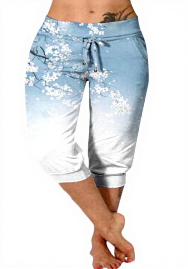 Pantaloni elasticizzati donna vita alta gamba larga comodi