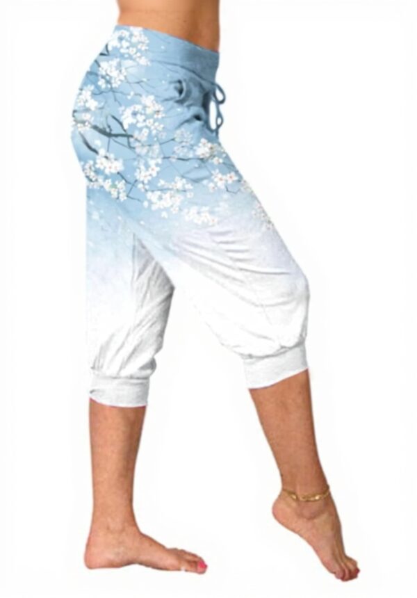 Pantaloni elasticizzati donna vita alta gamba larga comodi