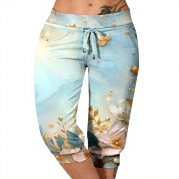 Pantaloni elasticizzati donna gamba larga comodi yoga casual