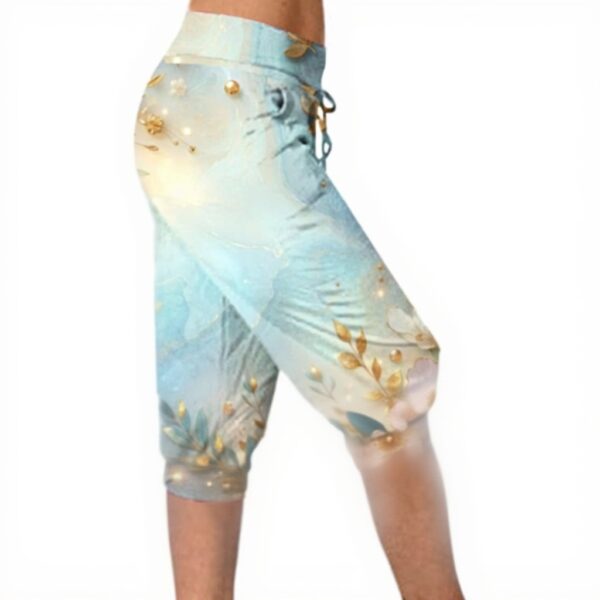 Pantaloni elasticizzati donna gamba larga comodi yoga casual