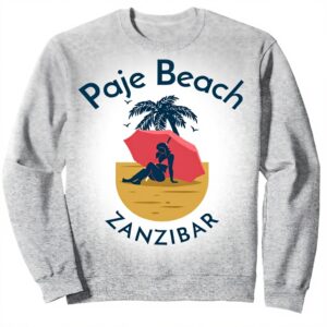 Felpa Spiaggia Paje Zanzibar YO MINUS Unisex Adulto