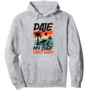 Surf a Paje Felpa con Cappuccio Unisex Oceano Indiano Design