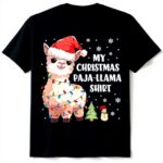 Pigiama Natale Lama Donne Alpaca Maglietta Hasmal Christmas