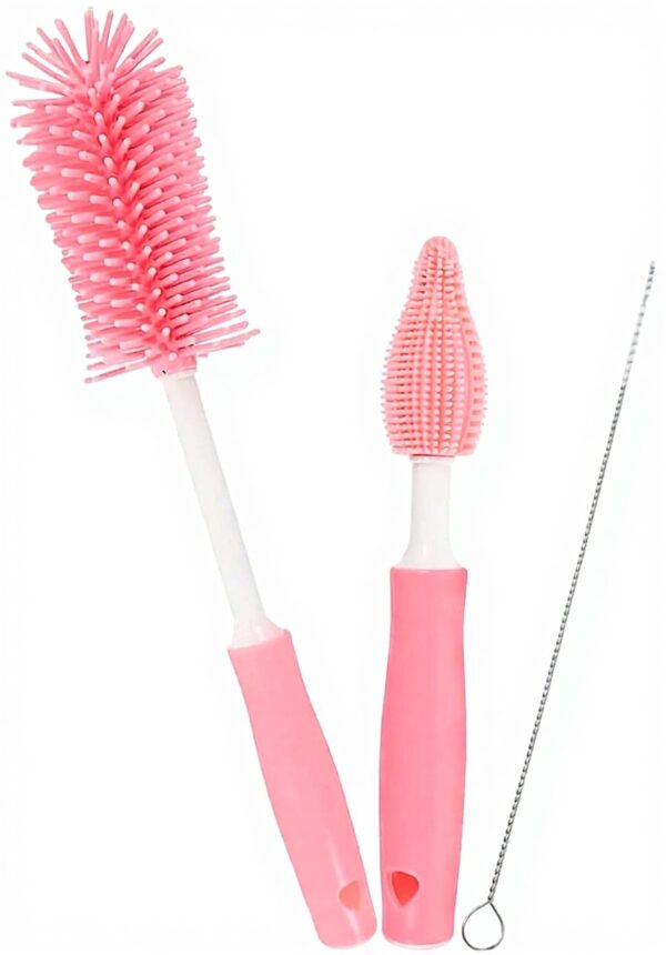 Cepillo biberoni Generico ergonomico silicone nylon pulizia