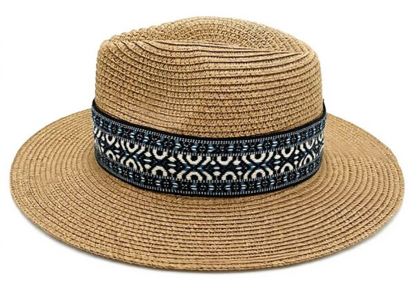 CHENZKBD Sombrero de paja Beach Sun Summer Travel Protection Match Ancho Borro Ancho-Caqui-Ajustable
