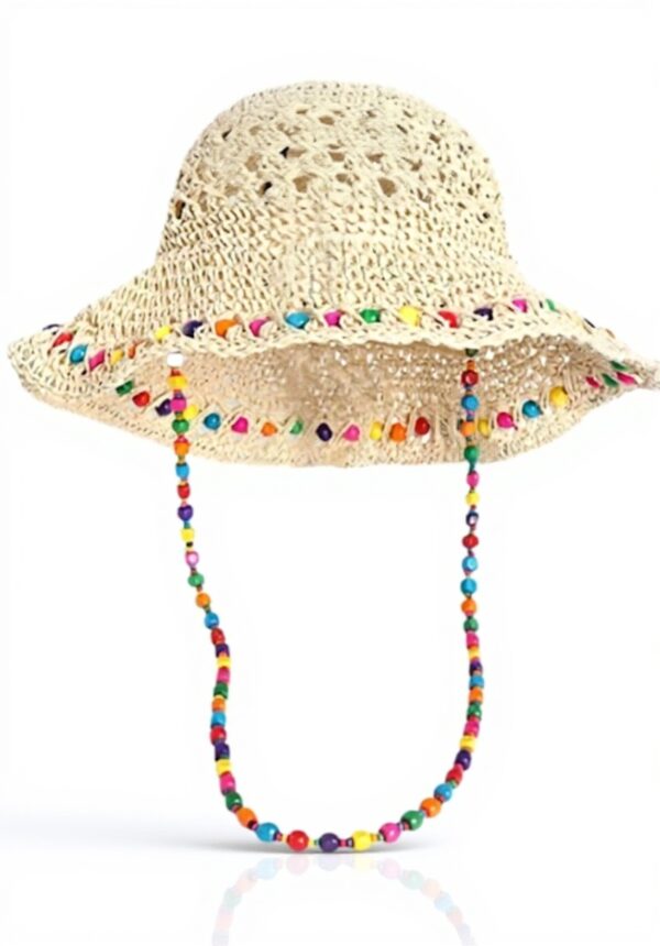 Sombrero de paja mujer CHENZKBD diseño hueco protección