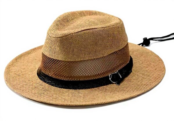 Sombrero de paja CHENZKBD Mala Mesh Transpirable Caqui