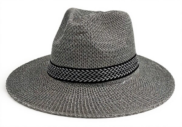CHENZKBD Sombrero Paja Donna Estivo Protezione Solare Grigio