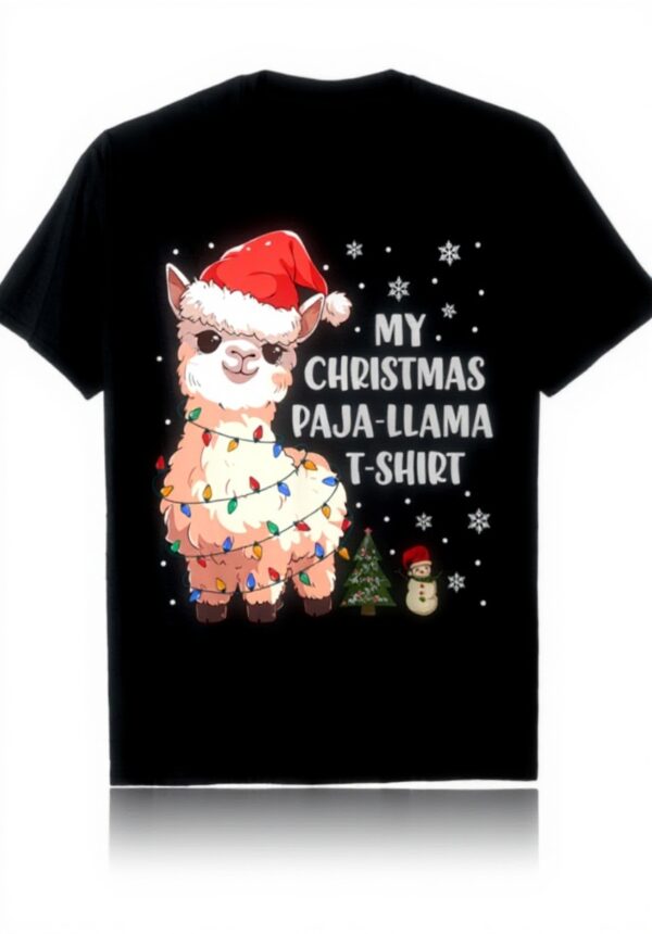 Pigiama Natale Lama Hasmal Christmas Donne Bambini Nero