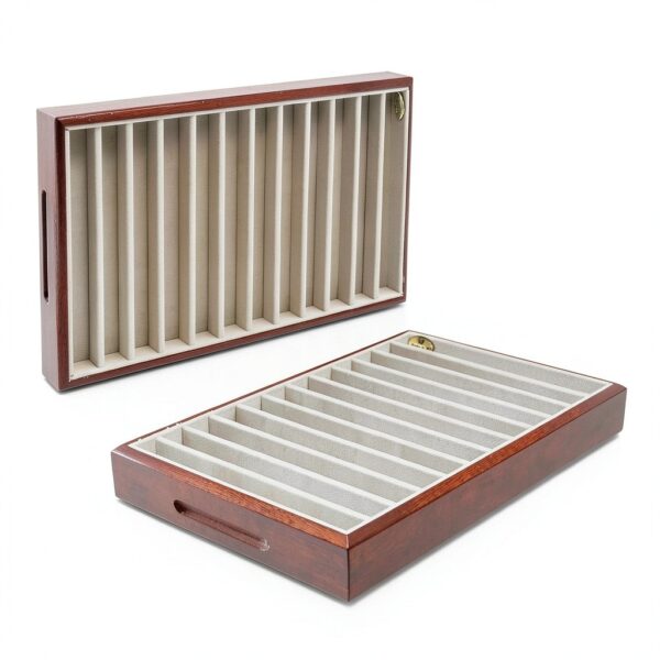 Cofanetto per penne Mastro de Paja elegante artigianale