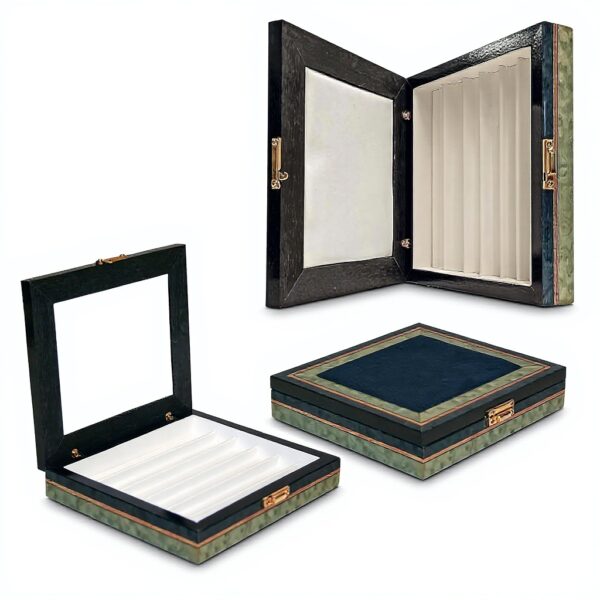 Cofanetto penne Mastro de Paja legno artigianale