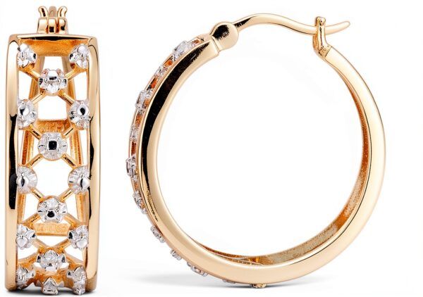 Orecchini cerchio argento oro Maxwell Piper donna gioielli