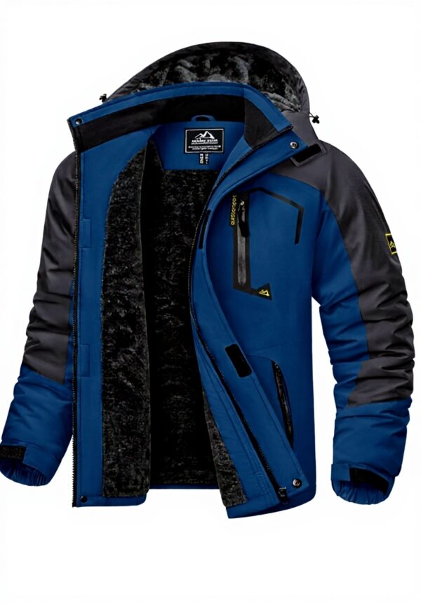 KEFITEVD Giacche da Sci Uomo Pile Impermeabile Termico