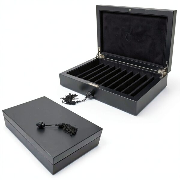 Cofanetto per penne Mastro de Paja legno artigianale